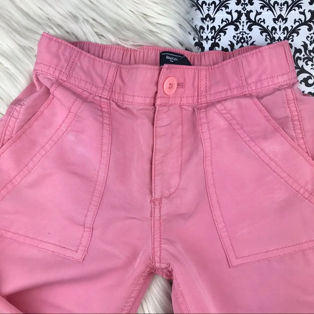 GAP kid’s : Girl’s : size : 7 : lightweight pink barbiecore utility cargo pants